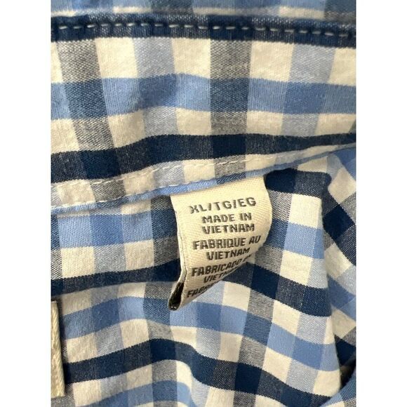 Dockers Men Wrinkle Free Blue Short Sleeve Shirt Size XL - Picture 8 of 10